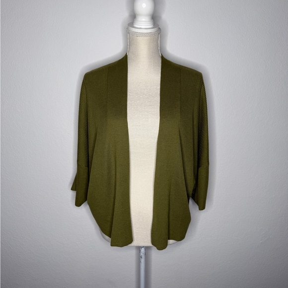 Lululemon Boxy Cashlu Knit Wrap Bronze Green - Picture 1 of 7